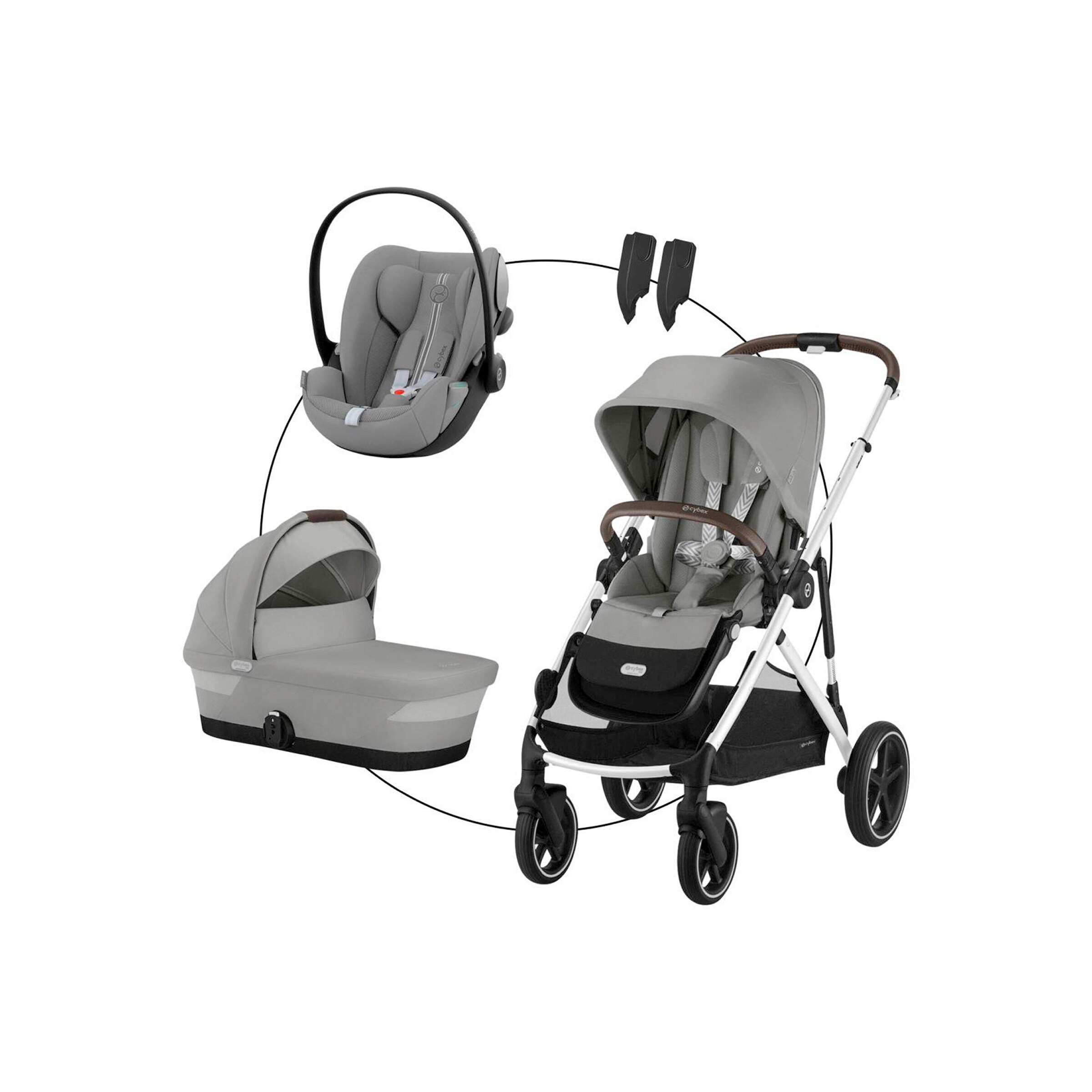 Kombikinderwagen Gazelle S Trio-Set inkl. Babyschale Cloud G i-Size
