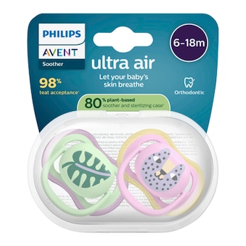 2er-Pack Schnuller ultra air, 6-18M