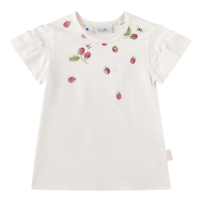 T-Shirt Himbeeren Rüschen