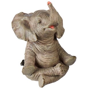 Dekofigur Yoga-Elefant