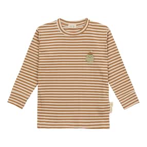 Shirt langarm Rippqualität Ringel Birne Little Gang