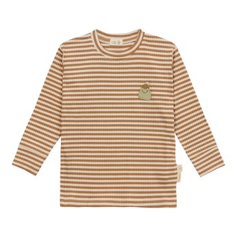 Shirt langarm Rippqualität Ringel Birne Little Gang