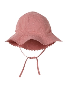 Mädchen Baby Sonnenhut mit Lochstickereien