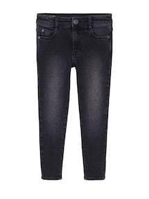 Jungen Slim-Fit-Jeans WATERLESS, Hüftweite REGULAR, Bundweite verstellbar