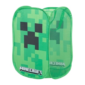 Wäschebox aus Stoff, Faltbar mit 2 Hänkeln, Creeper MINECRAFT 