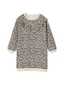 Mädchen Kleid aus weicher Sweatware mit Recycling-Polyester