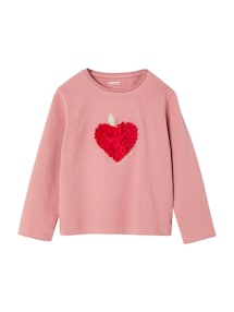 Mädchen T-Shirt mit Relief-Herz