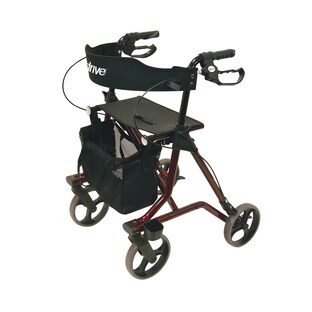 Rollator Torro mit Tasche, Rückengurt und Stockhalter