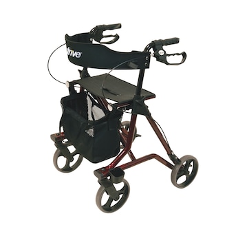Rollator Torro mit Tasche, Rückengurt und Stockhalter