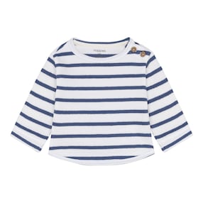 Shirt langarm Struktur Ringel 