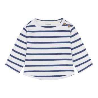 Shirt langarm Struktur Ringel 