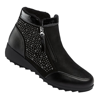 Stiefelette "Rita" mit Reißverschluss, gefüttert