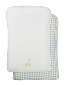 2er-Pack Baby Wickelauflagen-Bezüge KLEINE GANS