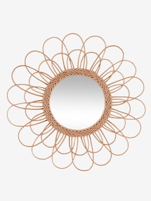 Spiegel BLUME mit Rattan, Kinderzimmer