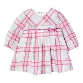 Flanell-Kleid langarm Karo