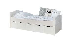Einzelbett "Leni" 90x200 Kiefer Weiß