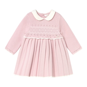 Strickkleid langarm mit Bubikragen