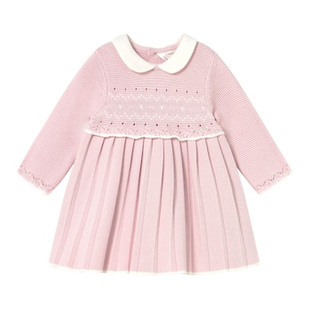 Strickkleid langarm mit Bubikragen