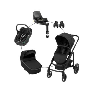 Kombikinderwagen Plaza+ Travel-Set inkl. Babyschale Coral 360 i-Size und Isofix-Basis Familyfix 360