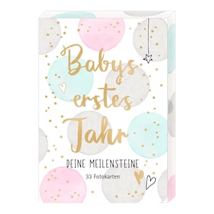 Fotokarten-Box Babys erstes Jahr - Deine Meilensteine