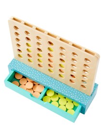 Kinder Spiel VIER GEWINNT aus Holz FSC®