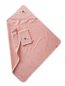 Baby Kapuzenbadetuch & Waschhandschuh