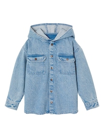 Jeanshemd Jungen mit Kapuze
