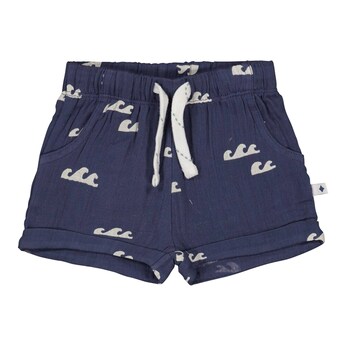 Musselin-Shorts Wellen