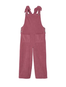 Mädchen Samt-Latzhose mit weitem Bein
