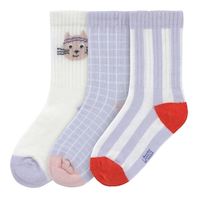 3er-Pack Socken Katze Streifen