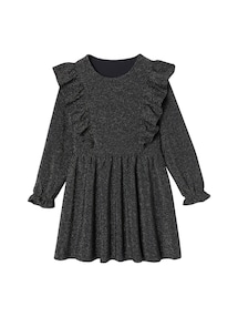Mädchen Jerseykleid mit Glitzer-Effekt