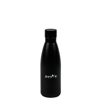 AWAVE  Thermo Trinkflasche 350 ml Edelstahl | Schwarz matt
