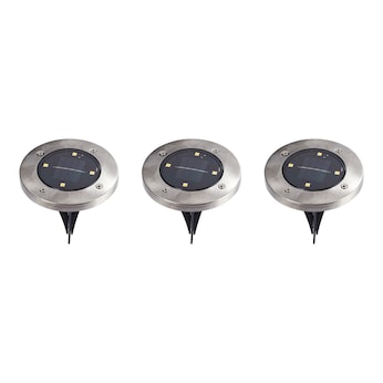 LED-Solar-Bodenleuchten, 3 Stück