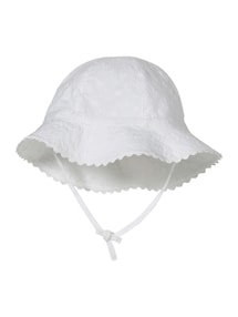 Mädchen Baby Sonnenhut mit Lochstickereien