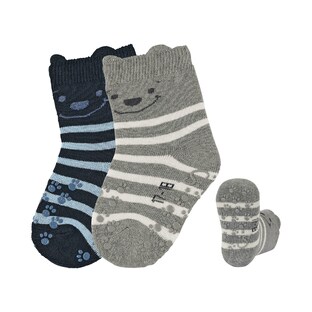 2er-Pack ABS-Krabbelsocken Bär