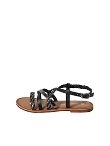 Geflochtene Mädchen Leder-Sandalen
