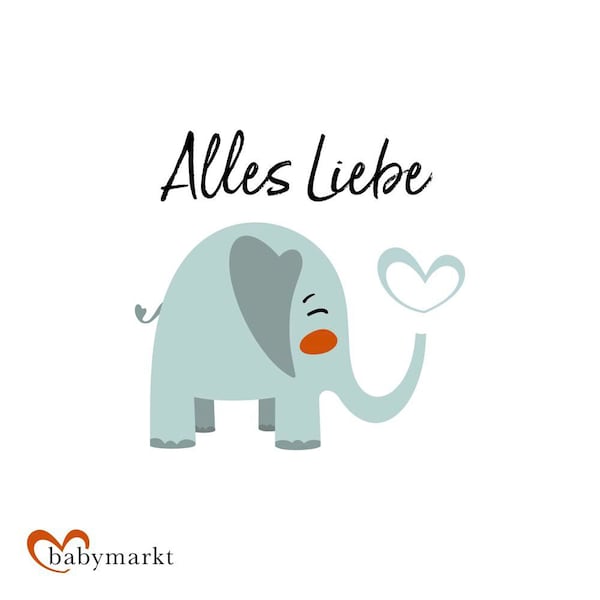 Alles Liebe - Elefant