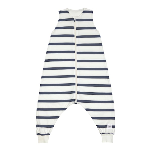 Striped milky/navy