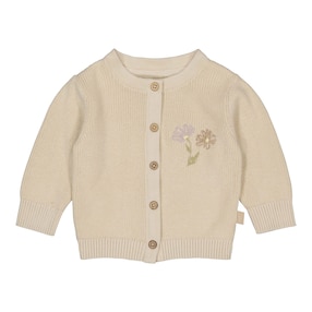 Strickjacke Blumenstickerei