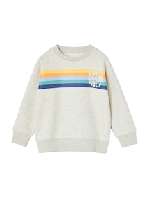 Jungen Rundhals-Sweatshirt mit Recycling-Polyester