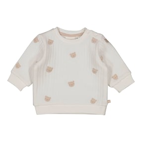 Sweatshirt Bären-Stickerei Rippqualität
