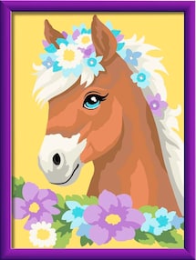 Pferd mit Blumen