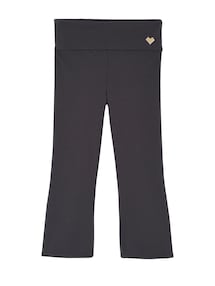 Gerippte Mädchen Flared-Leggings