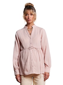 Musselin-Bluse für Schwangerschaft und Stillzeit