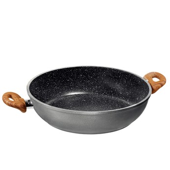 STONELINE Back to Nature Servierpfanne 28 cm | Holzoptik