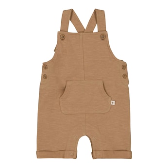 Sweat-Latzhose kurz mit Tasche