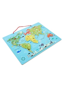 Kinder Magnet-Puzzle WELT aus Holz FSC®