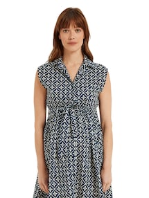 Ärmelloses Blusenkleid für Schwangerschaft und Stillzeit
