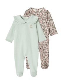 2er-Pack Baby Strampler aus Sweatware