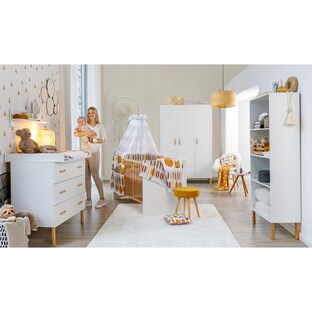 3-tlg. Babyzimmer Melody mit 3-türigem Kleiderschrank